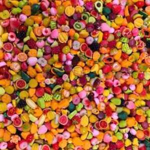Mini fruit charms
